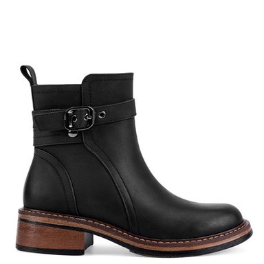 BOTINES MUJER VIA UNO NEGRO 12631425 - 1