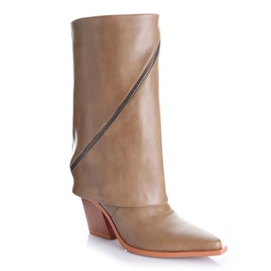 BOTAS MUJER VIA UNO BEIGE - 2