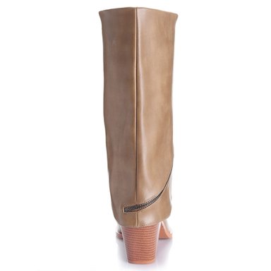 BOTAS MUJER VIA UNO BEIGE - 4