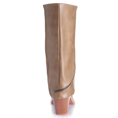 BOTAS MUJER VIA UNO BEIGE - 4