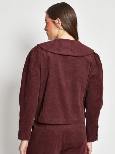 CHAQUETA MUJER MARQUIS ALGODÓN COTELÉ RIBETE - 4