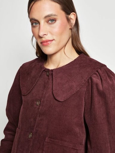 CHAQUETA MUJER MARQUIS ALGODÓN COTELÉ RIBETE - 5