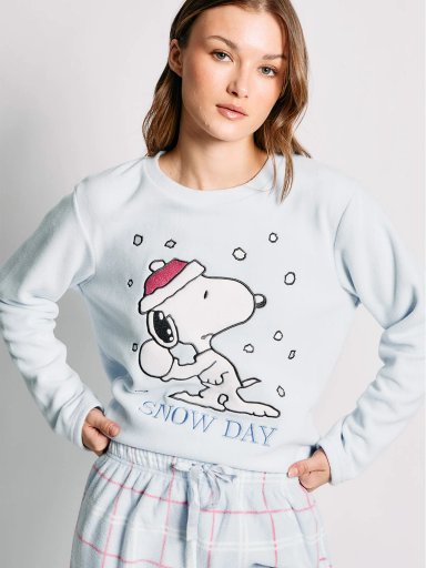 PIJAMA SNOOPY MICROPOLAR LARGO - 3