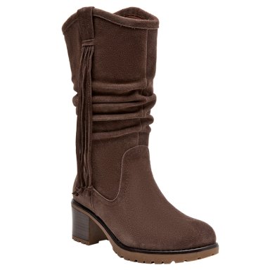 BOTAS MUJER BRUNO ROSSI CAFÉ BRM0273 CUERO - 2