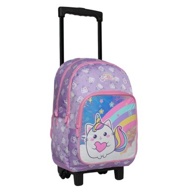 MOCHILA CON RUEDAS HEAD CHIPS 2026 GATICORNIO LILA - 1