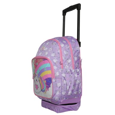 MOCHILA CON RUEDAS HEAD CHIPS 2026 GATICORNIO LILA - 3