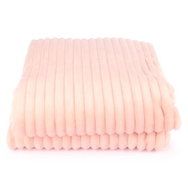 MANTA RIPLEY HOME FLANNEL EMBOSSED LÍNEAS ROSA - 3