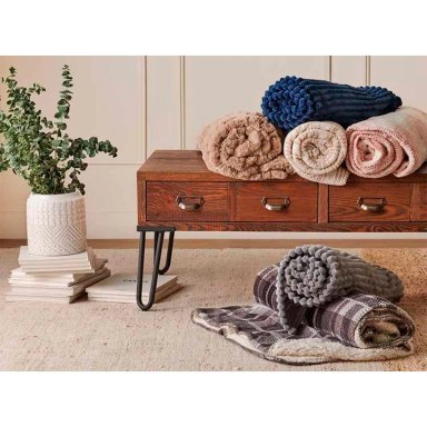 MANTA RIPLEY HOME FLANNEL EMBOSSED LÍNEAS ROSA - 5