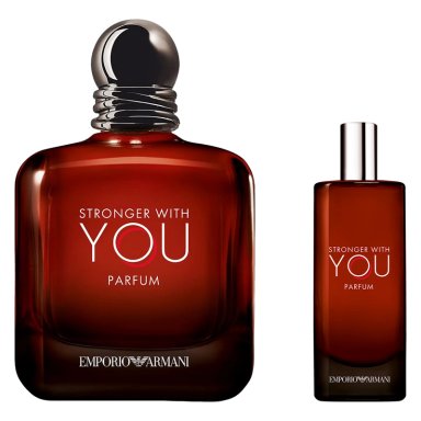 SET PERFUME HOMBRE GIORGIO ARMANI STRONGER WITH YOU PARFUM 100ML+15ML - 1