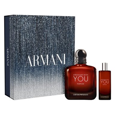 SET PERFUME HOMBRE GIORGIO ARMANI STRONGER WITH YOU PARFUM 100ML+15ML - 2
