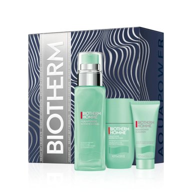 SET HIDRATANTE HOMBRE BIOTHERM AQUAPOWER ADVANCED GEL 75ML+40ML+75ML - 1