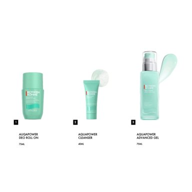 SET HIDRATANTE HOMBRE BIOTHERM AQUAPOWER ADVANCED GEL 75ML+40ML+75ML - 2