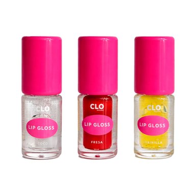 SET LABIALES CLO 3 LIP OILS FRESA-VAINILLA-COCO 4,5ML - 3