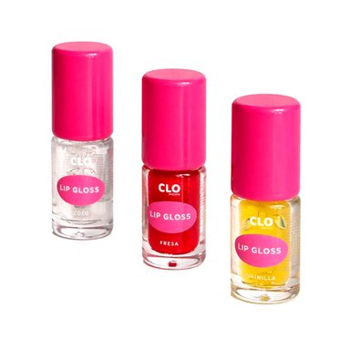 SET LABIALES CLO 3 LIP OILS FRESA-VAINILLA-COCO 4,5ML - 4