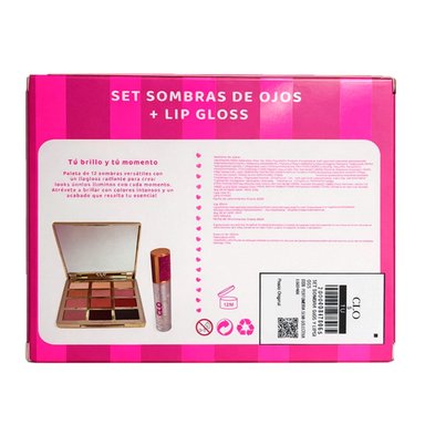 SET MAQUILLAJE CLO SOMBRA OJOS Y LIP GLOSS 12GR+4GR - 5