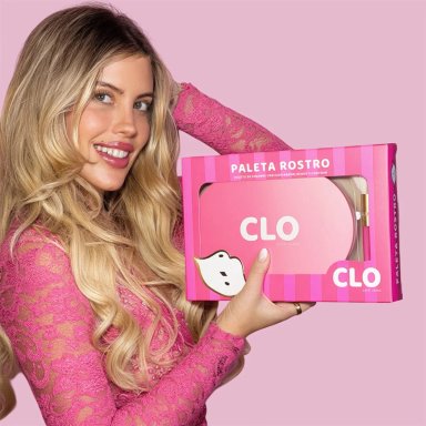 PALETA PARA ROSTRO CLO RUBOR-BRONCEADOR-ILUMINADOS+BROCHA 350GR - 3