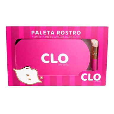 PALETA PARA ROSTRO CLO RUBOR-BRONCEADOR-ILUMINADOS+BROCHA 350GR - 4