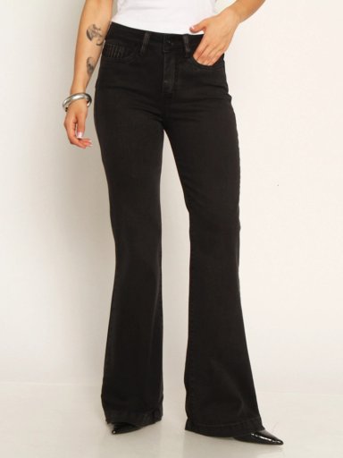 JEANS MUJER WADOS ALGODÓN CARGO FLARE TIRO ALTO - 3