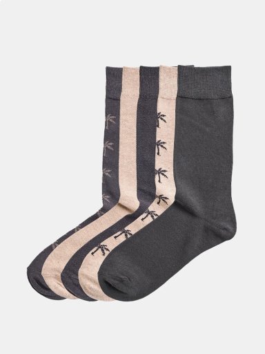 PACK X5 CALCETINES HOMBRE PALMERS ALGODÓN LARGO - 1