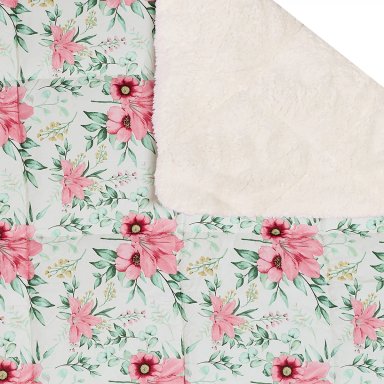 PLUMÓN RIPLEY HOME MICROSHERPA 2 PLAZAS FLORES ROSA  - 2