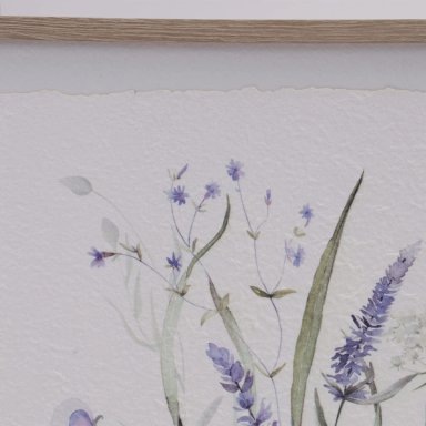 CUADRO RIPLEY HOME PAPEL MACHE FLORES AZUL - 3