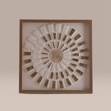 CUADRO RIPLEY HOME CÍRCULO GOLD 60X60 CM CRUDO - 1