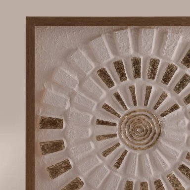 CUADRO RIPLEY HOME CÍRCULO GOLD 60X60 CM CRUDO - 2