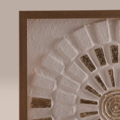 CUADRO RIPLEY HOME CÍRCULO GOLD 60X60 CM CRUDO - 3