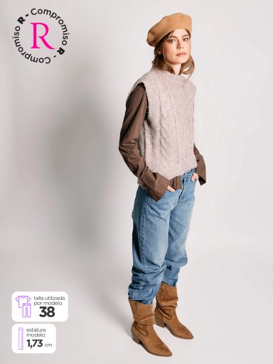 JEANS MUJER INDEX ALGODÓN BASTA DOBLADA - 2