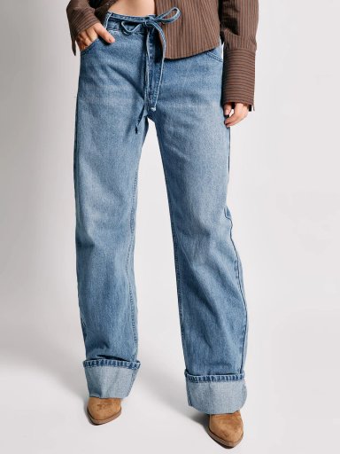 JEANS MUJER INDEX ALGODÓN BASTA DOBLADA - 3