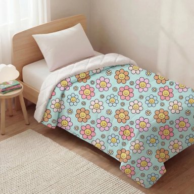 PLUMÓN RIPLEY HOME INFANTIL SHERPA 1.5 PLAZAS FLOR - 1