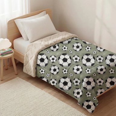 PLUMÓN RIPLEY HOME INFANTIL SHERPA 1.5 PLAZAS FÚTBOL - 1