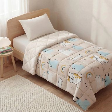 PLUMÓN RIPLEY HOME INFANTIL SHERPA 1.5 PLAZAS PERRO - 1