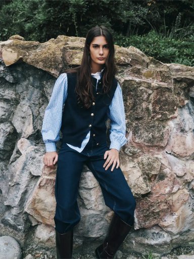 JEANS MUJER MARQUIS ALGODÓN WIDE LEG - 1