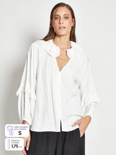 BLUSA MUJER MARQUIS CUELLO RUCHA - 1