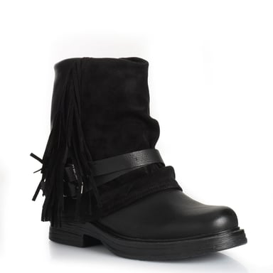 BOTINES MUJER VIA UNO NEGRO 12631435 - 3