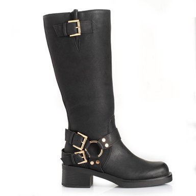 BOTAS MUJER VIA UNO NEGRO 12631314  - 1