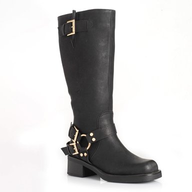 BOTAS MUJER VIA UNO NEGRO 12631314  - 3