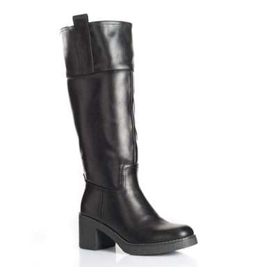 BOTAS MUJER VIA UNO NEGRO 12632313  - 3
