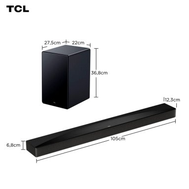 SOUNDBAR BLUETOOTH TCL Q65H 5.1 CH - 2