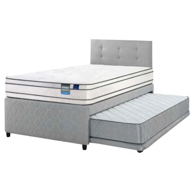DIVAN CAMA FLEX INNOVA 1.5 PLAZAS + RESPALDO GRIS - 1