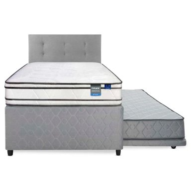 DIVAN CAMA FLEX INNOVA 1.5 PLAZAS + RESPALDO GRIS - 2