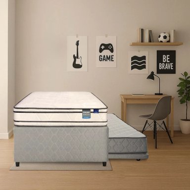 DIVAN CAMA FLEX INNOVA 1.5 PLAZAS + RESPALDO GRIS - 6