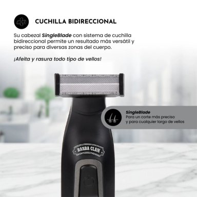 AFEITADORA SIEGEN FACIAL Y CORPORAL SG-8300C01         - 7
