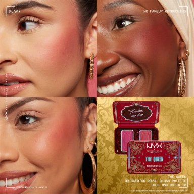 PALETA DE RUBORES NYX BRIDGERTON ROYAL BLUSH - 7