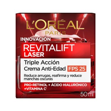 CREMA DE DÍA ANTIEDAD LOREAL REVITALIFT LÁSER SPF25 50 ML - 3