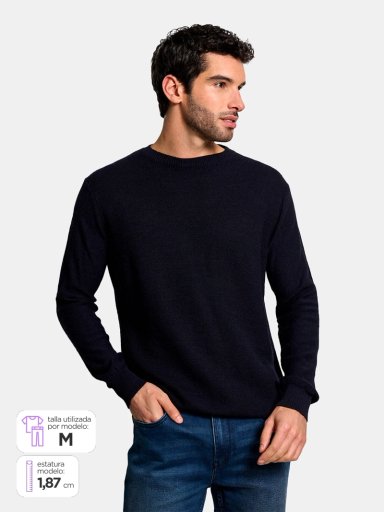 SWEATER HOMBRE SPAVALDI CUELLO REDONDO - 1