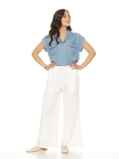 BLUSA MUJER WADO'S CUELLO CAMISERO - 1