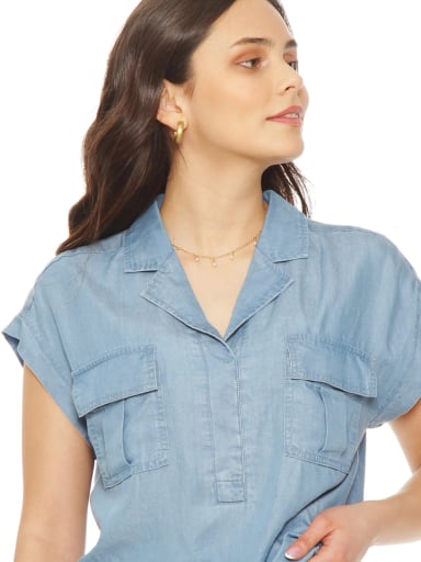 BLUSA MUJER WADO'S CUELLO CAMISERO - 6