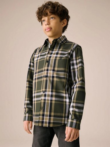 CAMISA MANGA LARGA NIÑO NEXT ALGODÓN - 1